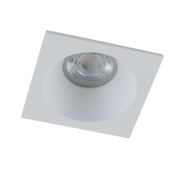 Sufitowe oczko wpuszczane PRISMA białe kwadratowe 1xGU10 IP65 10582