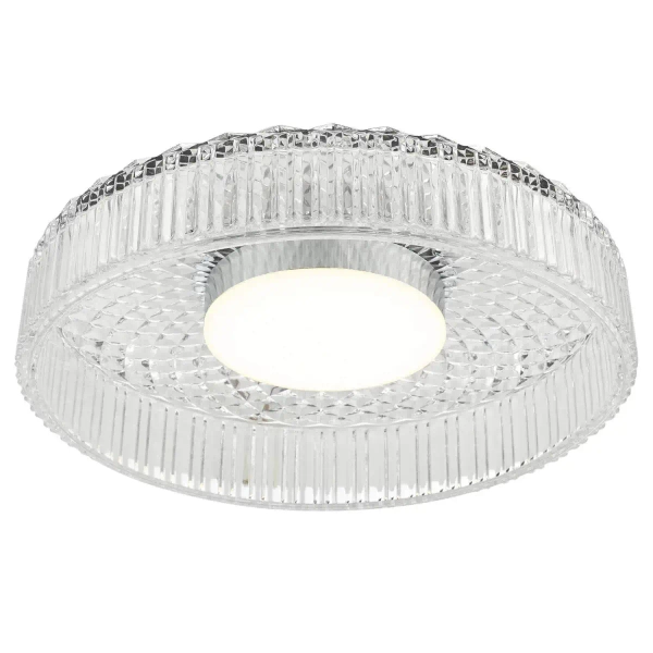 Kryształowy plafon Leena LEE5208 LED 16W 2700K okrągły chrom