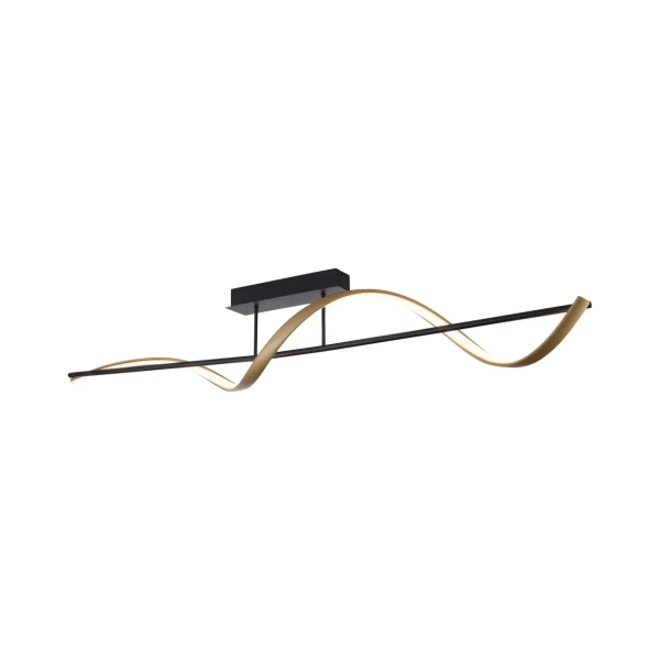 Sufitowa lampa Q-SWING mosiądz antracyt 6385-13 1xLED 24W CCT do salonu