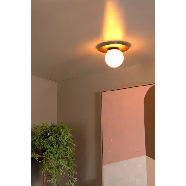 Sufitowa lampa TRICIA 79187/01/02 Lucide kula mosiądz biała