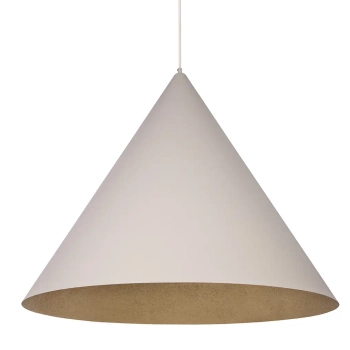 Sypialniana wisząca lampa VESUVIO 41070 stożek złota beżowa