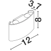 Lampa ścienna do ogrodu CALMERO LE75220 LED 5W 3000K IP54 biały
