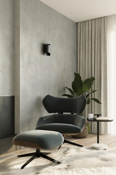 LAMPA ścienna SL.0858 metalowa OPRAWA kinkiet czarny