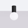 Kulista lampa sufitowa HALO SL.1713 okrągła szklana biała czarna
