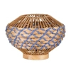 Stołowa lampa LOMVERO LE45357 do salonu boho brązowa niebieska