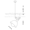 LAMPA wisząca GOBO 5591 Shilo metalowa OPRAWA zwis czarny