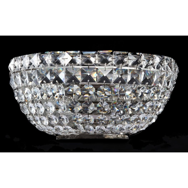 Kryształowy kinkiet Basfor DIA100-WL-02-N glamour przeźroczysty