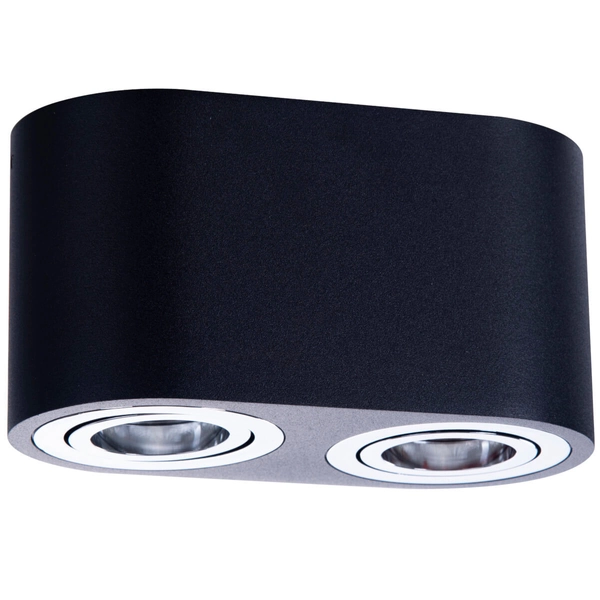 Natynkowa lampa sypialniana Brant AZ2930 z regulacją metalowa czarna