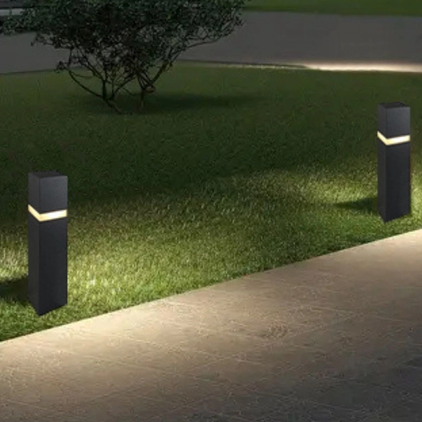 Zewnętrzna lampa stojąca Fuku 9917 Shilo słupek ogrodowy IP54 antracyt