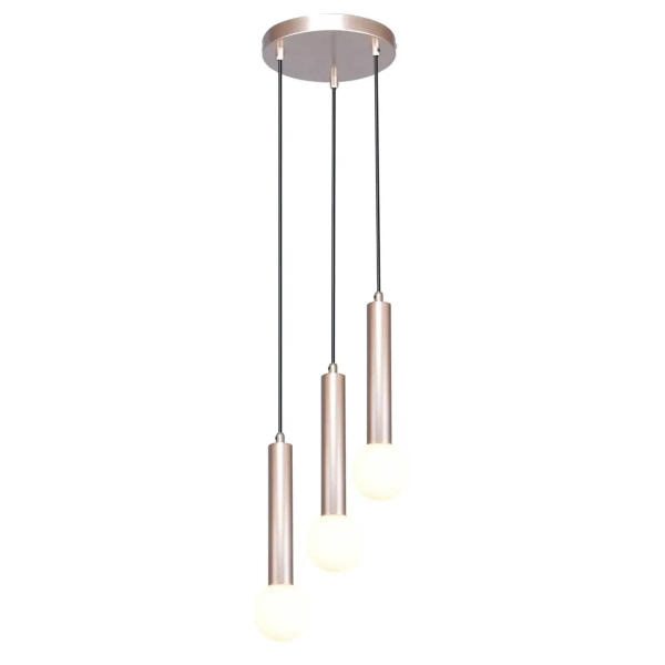 Metalowa lampa wiszące Filano PND-33574-3-CF potrójna kawowa