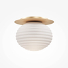 Lampa nasufitowa Reels MOD268CL-01G Maytoni bańka do salonu złota biała