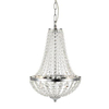 Pałacowa lampa wisząca Granso 107550 salonowa na łańcuchu chrom