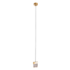 Szklana lampa wisząca Vetro P0573D LED 4,5W 3000K złoty przezroczysty
