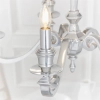Klasyczna lampa wisząca Finsbury 73598 na łańcuchu świecznikowa srebrna