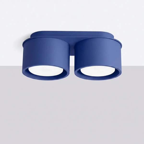 Podwójna lampa sufitowa MODO niebieska SL.2459 2xGx53 tubki