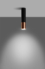 Downlight LAMPA sufitowa SL.0945 loftowa OPRAWA modernistyczna tuba metalowa czarna miedź