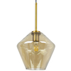 Skandynawska LAMPA wisząca GREA 316240 Polux loftowa OPRAWA szklany zwis bursztynowy