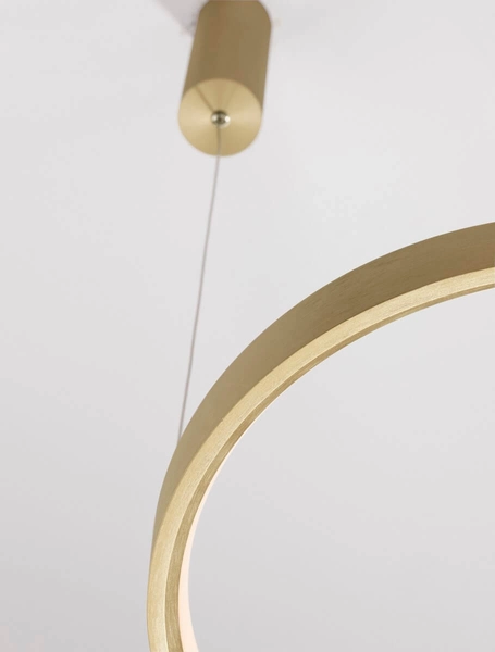 Lampa wisząca ZACAPU LE42789 obręcz nad stolik LED 30W złota