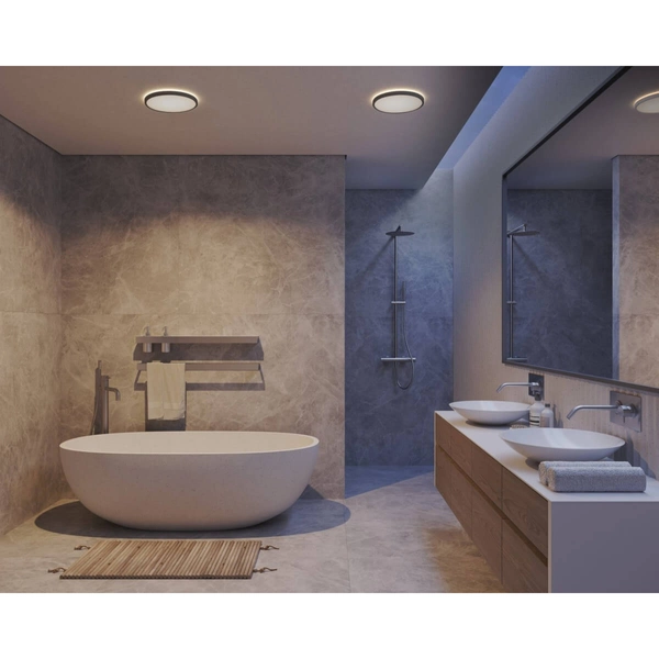 Łazienkowy plafon OJA 2015026103 LED 14,5W 3000-4000K IP54 czarny