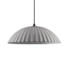 Wisząca lampa z betonu GIRONTO LE45303 nad wyspę kopuła szara