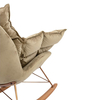 Fotel bujany z poduszką Swing velvet KH1301100129 King Home tapicerowany khaki