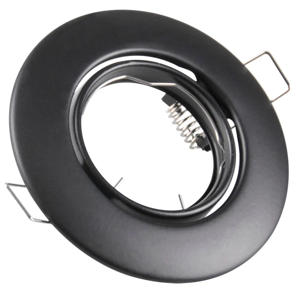 Ruchoma lampa sufitowa OPIN 306418 podtynkowa okrągła czarna