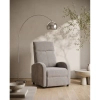 Fotel wypoczynkowy RELAX PREMIUM jasnoszary KH1501100392 z podnóżkiem