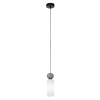 Wisząca lampa podłużna Santos PND-95331-1-BK kula szara biała czarna
