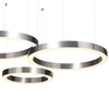 Zawieszana lampa CIRCLE ST-8848-60+60+80 nickel LED 85W 3000K ring srebrna