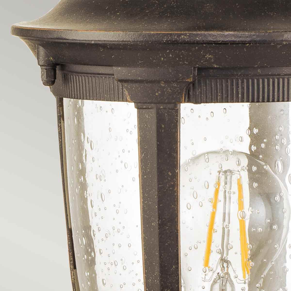 Zewnętrzna latarnia Cleveland CL3-S metalowa IP44 postarzany brąz