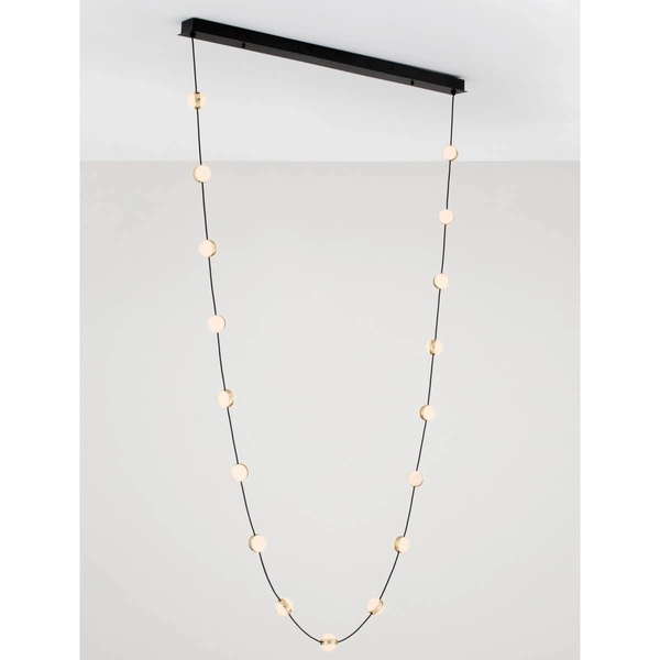 Lampa zwisająca nad stół CUTERVO LE44604 LED 54W 3000K bubbles czarna złota biała