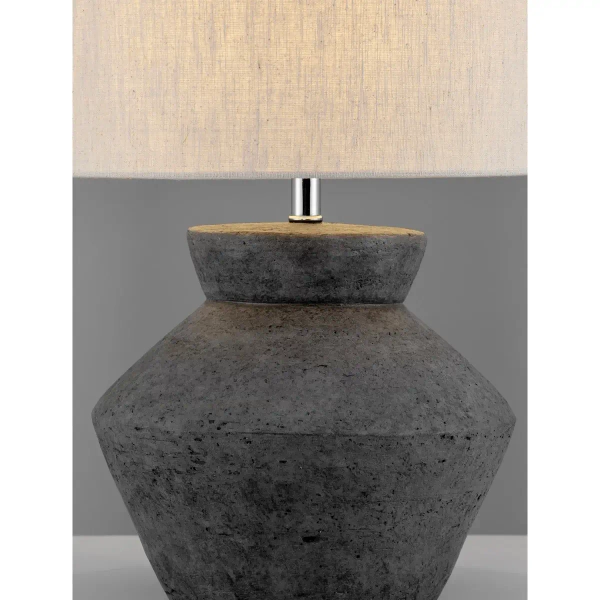 Geometryczna stołowa lampa TREVIRA LE45286 beżowy antracyt