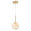 Wisząca lampa Kepler QN-KEPLER-1P-S-BG LED 10W 3000K kulista złoty biały