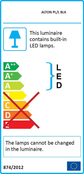 Kinkiet LAMPA ścienna ALTON-PL-L-BLK Elstead klasyczna OPRAWA nad obraz LED 4,6W 3000K metalowa galeryjka czarna