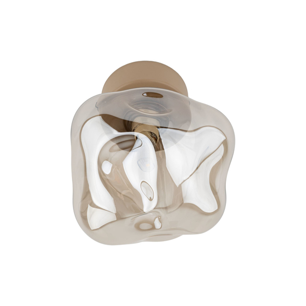 Lampa ścienna glamour Lava 11104 szklana do jadalni beżowa