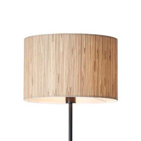 Podłogowa lampa boho Wimea 93108/76 trawa morska czarna beż