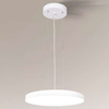 LAMPA wisząca NUNGO 6017 Shilo loftowa OPRAWA okrągła LED 24,48W 3000K zwis biały