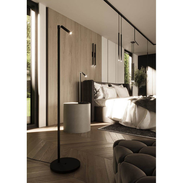 Lampa podłogowa reflektor Kosame 7872 Shilo regulowana czarna