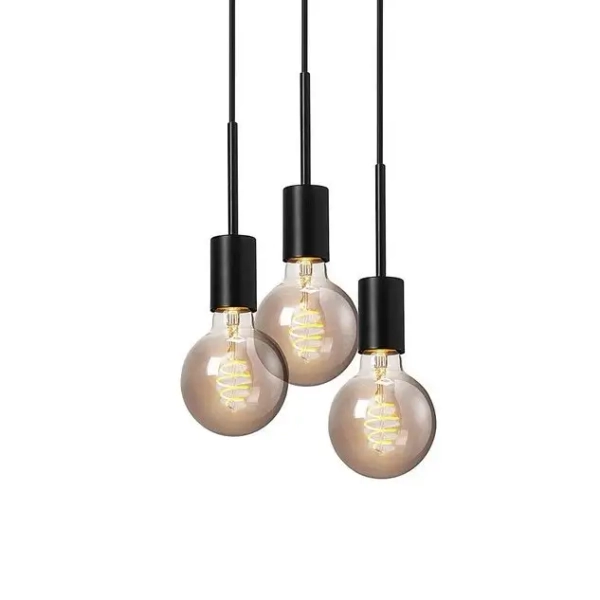 Loftowa lampa wisząca Paco 2112063003 potrójna czarna