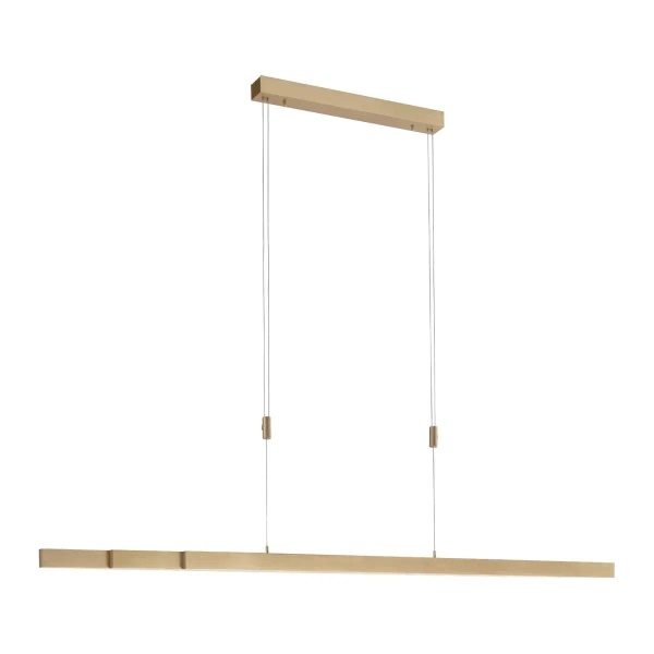 Wisząca lampa ADRIANA mosiądz LED 45W 2700-5000K do jadalni belka listwa podłużna 2568-60