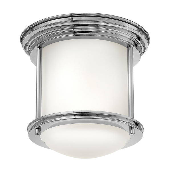 Plafon sufitowy QN-HADRIAN-MINI-F-CM-OPAL okrągły chrom