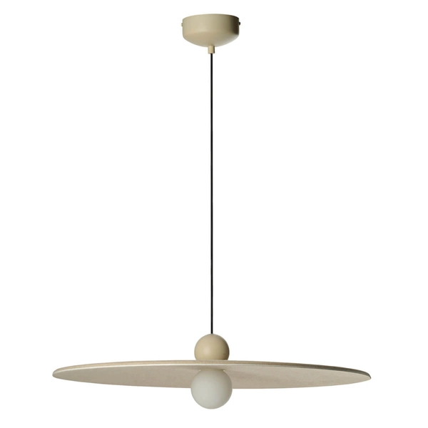 Filcowa lampa wisząca FREYA AZ5907 Azzardo LED 7W 3000K okrąg kula beżowy