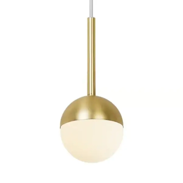 Kulista lampa wisząca do salonu CONTINA 2113153035 mosiądz