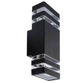 Ogrodowa lampa ścienna CGCALGW2 Copel góra-dół IP54 czarny