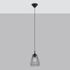 Lampa wisząca druciana Leyo SL.1205 loft metalowa czarna