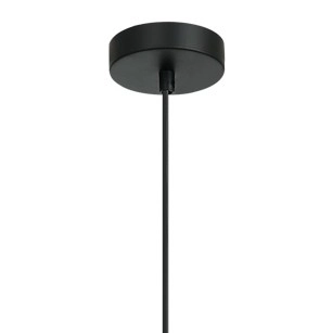 Industrialna LAMPA wisząca SINELLA PND-23231-1-BK+SG Italux szklany ZWIS loftowa klatka czarny