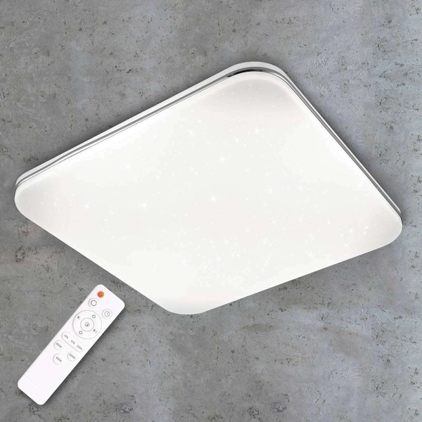 Sufitowa LAMPA natynkowa SYRIUS 312730 Polux plafon OPRAWA kwadratowa LED 36W 2700 - 6500K z pilotem biała