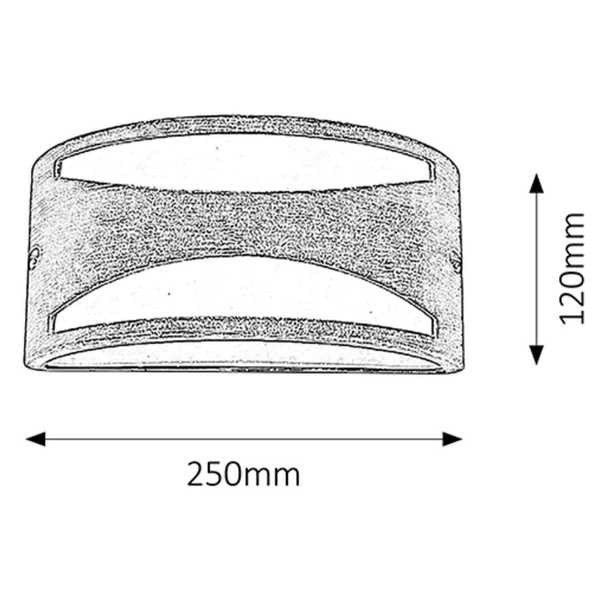 Elewacyjna LAMPA ścienna MANHATTAN 8510 Rabalux zewnętrzna OPRAWA półokrągła outdoor IP54 antyczne złoto