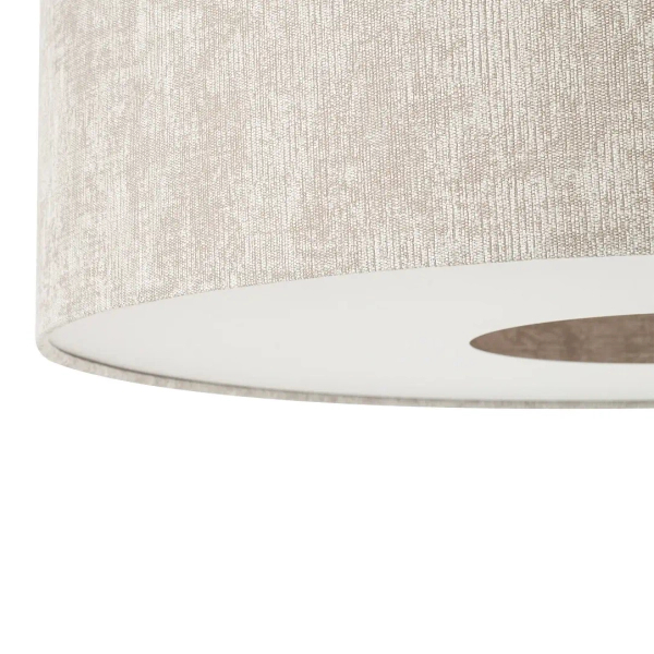 Podłogowa lampa do salonu POISE 11685 tuba tkanina szara