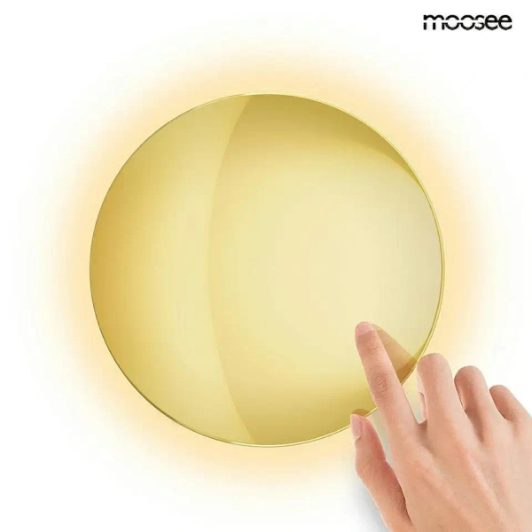 Dotykowy ścienny kinkiet SHADOW SUN złoty MSE1501100500 1xLED 8W 3000K okrągły